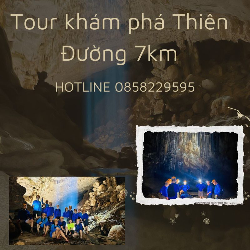 Tour thám hiểm động Thiên Đường 7km